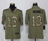 Nike Dolphins 13 Dan Marino Olive Camo Salute To Service Limited Jersey,baseball caps,new era cap wholesale,wholesale hats